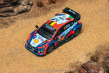 Hyundai i20 N Rally1 Hybrid WRC Central European Rally 2023 Winner Thierry Neuville/Martijn Wydaeghe - Tarmac Works x IXO - 1:64 Modellauto 1/64