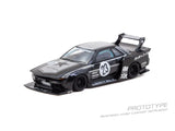 LB-KAIDO WORKS Nissan R32 Skyline (Schwarz) - Tarmac Works - 1:64 Modellauto 1/64