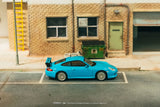 Porsche 911 GT3 (996) (Light Blue) - Tarmac Works x IXO - 1:64 Modellauto 1/64