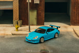 Porsche 911 GT3 (996) (Light Blue) - Tarmac Works x IXO - 1:64 Modellauto 1/64