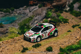 Toyota GR Yaris Rally2 British Rally Championship 2024 Champion Chris Ingram/Alex Kihurani - Tarmac Works x IXO - 1:64 Modellauto 1/64