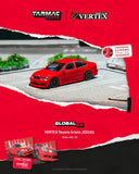 Toyota Aristo (JZS161) Vertex (Red) + Trading Cards Combo Set - Tarmac Works - 1:64 Modellauto 1/64