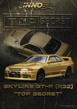 Nissan Top Secret BNR32 GT-R (650R) (Gold) - INNO64 - 1:64 Modellauto 1/64