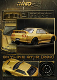 Nissan Top Secret BNR32 GT-R (650R) (Gold) - INNO64 - 1:64 Modellauto 1/64