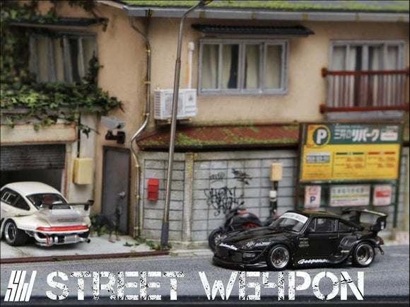 RWB 993 Gespenst (Black) - Street Warrior - 1:64