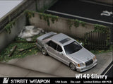 Mercedes-Benz W140 S600 (Silver) - Street Weapon - 1:64 Modellauto 1/64