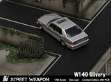 Mercedes-Benz W140 S600 (Silver) - Street Weapon - 1:64 Modellauto 1/64