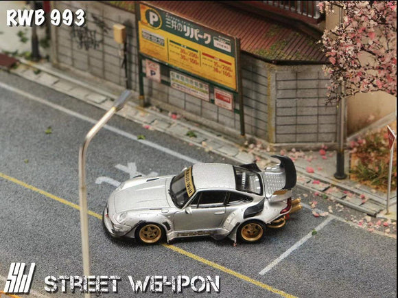 RWB 993 (Silver) - Street Warrior - 1:64