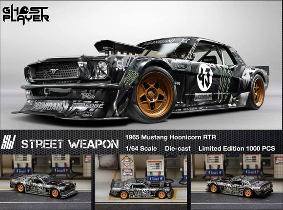 Ford Mustang 1965 Hoonicorn RTR (Schwarz) - Street Warrior - 1:64