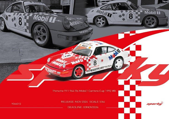 Porsche 911 (964) RS Mobil1 Carrera Cup 1992 #8 - SPARK - 1:64