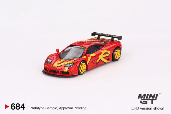 McLaren F1 GTR 1996 Presentation (LHD) - MINI GT - 1:64