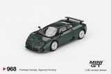 Bugatti EB110 GT (LHD) (Verde Scuro) - MINI GT - 1:64
