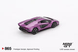 Lamborghini Countach LPI 800-4 (LHD) (Viola 30th) - MINI GT - 1:64
