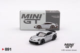 Porsche 911 (992) Dakar (LHD) (Ice Gray Metallic) - MINI GT - 1:64
