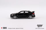 Honda Civic Type R 2023 with Advan GT Wheel (LHD) (Crystal Black Pearl) - MINI GT - 1:64