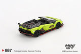 Lamborghini Aventador SVJ 63 Roadster (LHD) (Verde Shock) - MINI GT - 1:64