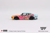 Nissan Skyline Kenmeri Liberty Walk LBWK KUMA (RHD) - MINI GT - 1:64