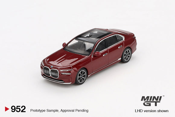 BMW i7 xDrive60 (LHD) (Aventurin) - MINI GT - 1:64