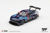 Ford Mustang GT3 #65 Ford Multimatic Motorsports 2025 IMSA Daytona 24 Hrs Winner - MINI GT - 1:64 Modellauto 1/64