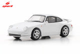 Porsche 911(993) RS (White with silver wheels) - SPARK - 1:64 Modellauto 1/64