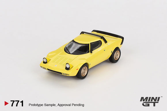 Lancia Stratos HF Stradale (LHD) (Giallo Fly) - MINI GT - 1:64