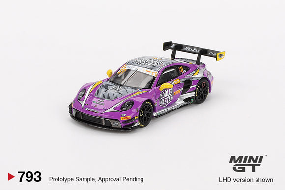 Porsche 911 GT3 R #21 2023 FIA GT World Cup 70th Macau Grand Prix HubAuto Racing - MINI GT - 1:64