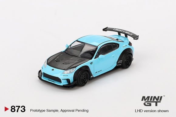 Toyota GR86 LB Nation (RHD) (Baby Blue) - MINI GT - 1:64