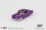 Lincoln Capri Hot Rod 1954 (LHD) (Purple Metallic) - MINI GT - 1:64
