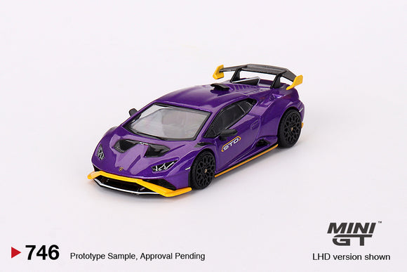 Lamborghini Huracán STO (LHD) (Viola Pasifae) - MINI GT - 1:64