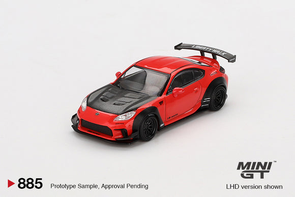 Toyota GR86 LB Nation (RHD) (Red) - MINI GT - 1:64