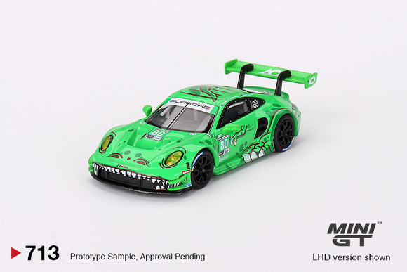 Porsche 911 (992) GT3 R #80 2023 IMSA Sebring 12 Hours GTD AO Racing - MINI GT - 1:64