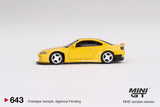Nissan Silvia (S15) Rocket Bunny (RHD) (Bronze Yellow) - MINI GT - 1:64