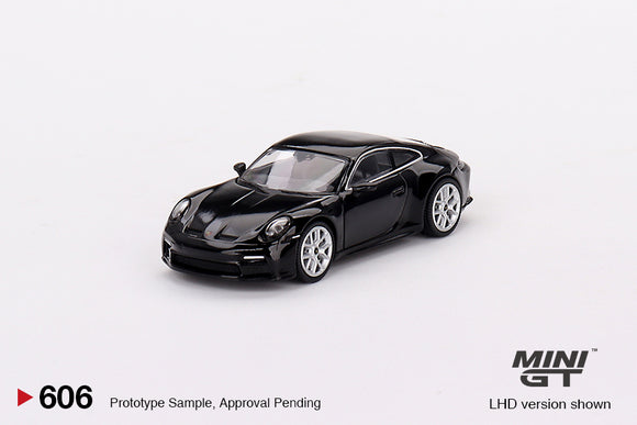 Porsche 911 (992) GT3 Touring (LHD) (Black) - MINI GT - 1:64
