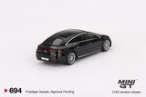 Mercedes-Benz EQS 580 4MATIC (LHD) (Black) - MINI GT - 1:64