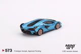 Lamborghini Sián FKP 37 (LHD) (Blu Aegir) - MINI GT - 1:64