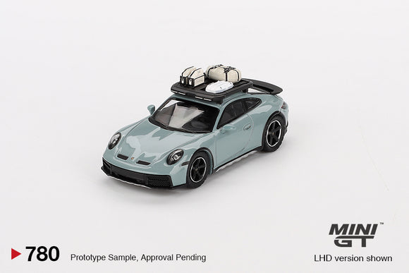 Porsche 911 (992) Dakar (LHD) (Shade Green Metallic) - MINI GT - 1:64