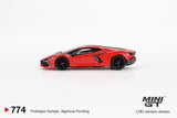 Lamborghini Revuelto (LHD) (Arancio Dac Lucido) - MINI GT - 1:64