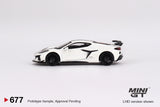 Chevrolet Corvette Z06 2023 (LHD) (Arctic White) - MINI GT - 1:64