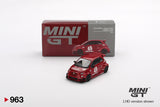LB-WORKS x Abas Works Abarth 595 (LHD) (Red) - MINI GT - 1:64