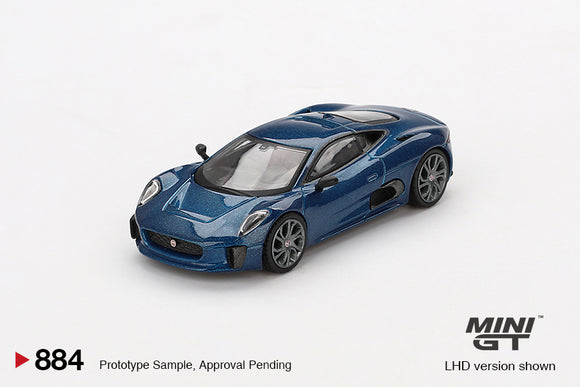 Jaguar C-X75 (LHD) (Blue) - MINI GT - 1:64