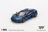 Jaguar C-X75 (LHD) (Blue) - MINI GT - 1:64