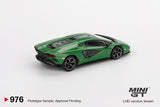 Lamborghini Countach LPI 800-4 (LHD) (Verde Medio) - MINI GT - 1:64