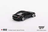 Nissan Silvia (S15) Rocket Bunny (RHD) (Black Pearl) - MINI GT - 1:64