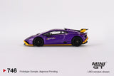 Lamborghini Huracán STO (LHD) (Viola Pasifae) - MINI GT - 1:64