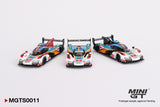 Porsche 963 2023 24 Hours of Le Mans Porsche Penske Motorsport 3 car set - MINI GT - 1:64