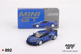 Chevrolet Corvette Z06 2023 (LHD) (Elkhart Blue Metallic) - MINI GT - 1:64