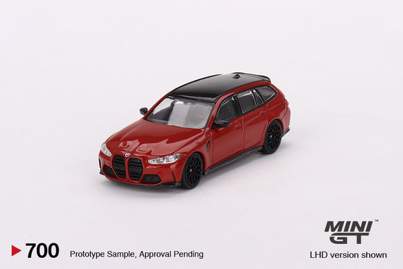 BMW M3 Competition Touring (LHD) (Toronto Red Metallic) - MINI GT - 1:64