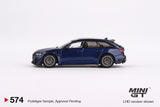 Audi ABT RS6-R (LHD) (Navarra Blue Metallic) - MINI GT - 1:64