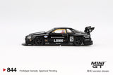 Nissan LB-ER34 Super Silhouette Skyline (RHD) (Black) - MINI GT - 1:64