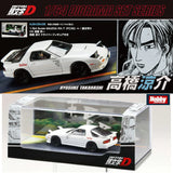Mazda RX-7 (FC3S) Ryosuke Takahashi VS Kyoichi Sudo Initial D Diorama Set with Figure - HOBBY JAPAN - 1:64